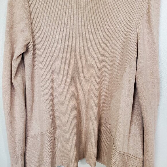Cardigan Asymmetrical Sweater Open Waterfall Front Cardigan Sweater EUC - Picture 5 of 10